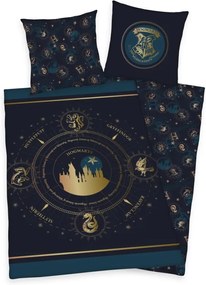 Bavlnené obliečky Harry Potter Gold, 140x200 cm