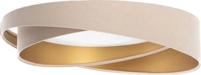 LED stmievateľné stropné svietidlo SM. GALAXY M. LED/24W/230V pr. 55 cm béžová/zlatá + DO