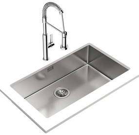 TEKA Be Linea RS15 71.40 X nerezový drez, spodná montáž, 750 x 440 mm, oceľ nerezová leštená, 115000004