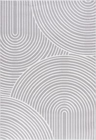 TA Koberec NG89A GRAY/WHITE ELLEN Sivý Obdĺžnikový Rozmer: 140x200 cm