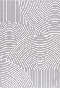 TA Koberec NG89A GRAY/WHITE ELLEN Sivý Obdĺžnikový Rozmer: 140x200 cm