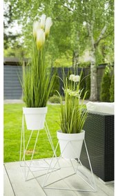 Stojan na kvety Mell 40 cm biely