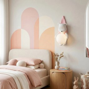 Toolight G169-1W, detské nástenné svietidlo macko v tričku, 1xG9, G168-1W PINK, OSW-07808