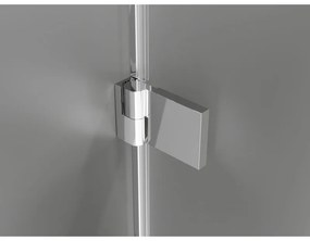 Mexen, Mexen Lunar-B výklopné sprchové dvere 90 cm, transparentné, chróm - 832-090-000-01-00-L