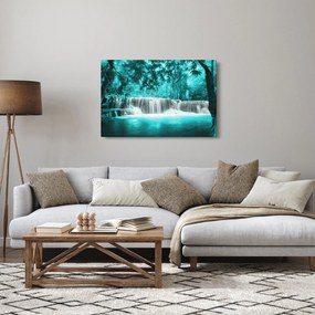 Obraz - Modrý vodopád (90x60 cm)