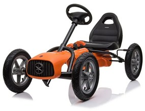 Baby Mix Detská šliapacia motokára Go-kart Buggy, oranžová