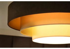 Duolla - LED Stropné svietidlo LUNETA LED/26W/230V pr. 60 cm 4000K hnedá/zlatá
