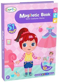 LEAN TOYS Magnetické puzzle v tvare knihy – Obliekanie