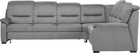 XXXLutz ROHOVÁ SEDAČKA, textil, sivá Beldomo Comfort - Sedačky - 000245036101