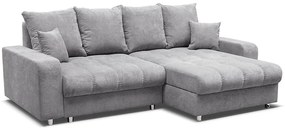 Rohová sedacia súprava Rodos P/L svetlo sivá Whisper 17