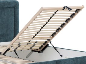 Posteľ Palas 180x200 cm, morská modrá látka