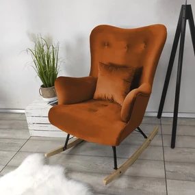 Hojdacie kreslo v škandinávskom štýle Blanco, Farby: Magic Velvet 2222