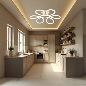 Toolight Toolight, LED moderné stropné svietidlo, 99W, 4000K, 5000lm, G023-C, zlatá, OSW-06374