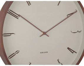 Karlsson 6014WG dizajnové nástenné hodiny béžová,pr.  40 cm