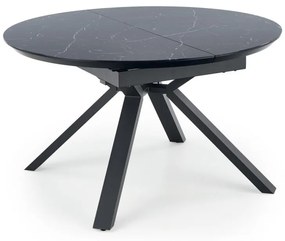 Jídelní rozkládací stůl Vertigo 130/180 cm černý