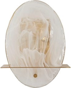 Sklenené nástenné svietidlo v zlatej farbe Portlan – Mauro Ferretti