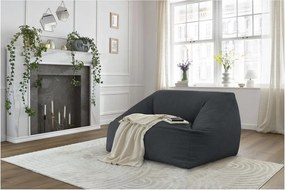 Tmavosivý menčestrový sedací vak Lilibet – Bobochic Paris