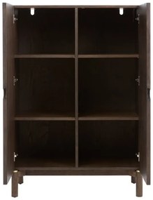 Dizajnová skrinka Takayoshi 130 cm tmavohnedá