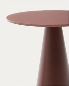 Okrúhly odkladací stolík so sklenenou doskou ø 35 cm Wilshire – Kave Home