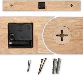 Moderné nástenné hodiny s dreveným pásom do obývačky | SENTOP MAS025-3041