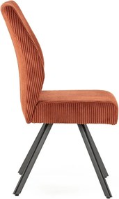 Oranžové menčestrové jedálenské stoličky v súprave 2 ks Anibal – Marckeric