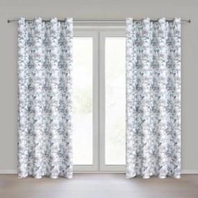 ZATEMŇOVACÍ ZÁVES NA KRÚŽKOCH BEVERLY 140X250 CM KVETY