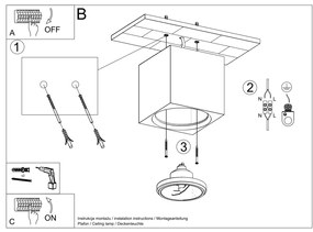 Stropné svietidlo Seida, 1x biele keramické tienidlo