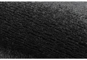 Okrúhly koberec SOFTY Jednotný, Jednobarevný, čierna Veľkosť: kruh 200 cm