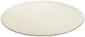 Moderný okrúhly koberec LATIO 71351056, prateľný,  krémový