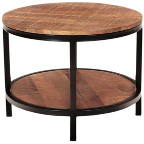 furniture-nabytek.cz - Okrúhly konferenčný stolík masív z dreva mango 60x45x60