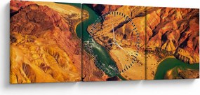Obraz - Grand Canyon (s hodinami) (90x30 cm)