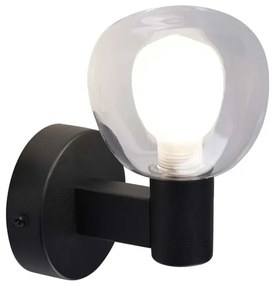 Kúpeľňové nástenné svietidlo POLA 1xG9/5W/230V IP44 čierne/číre