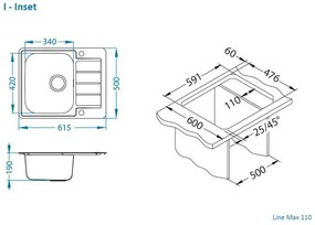 ALVEUS CZ LINE 110 MAX+ pop-up sifon