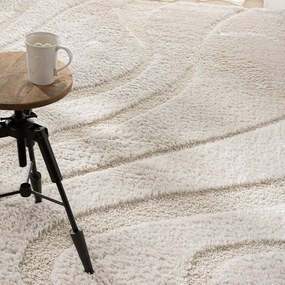 Koberec Wave ivory 200x290 cm