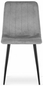 Set 2 kresiel LAVA - svetlosivý zamat