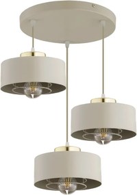 Brilagi - Luster na lankách SPRING 3xE27/60W/230V béžová/zlatá