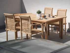 Záhradný teakový set 1+4 pre 4 osoby Garden III.