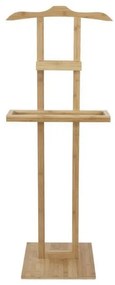 Bambusový stojan na oblečenie Compactor Bamboo, hnedá