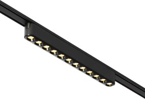 Moderné čierne stropné svietidlo pre koľajnicový systém 1-fázové 12W 3000K - Magnetic Puntua