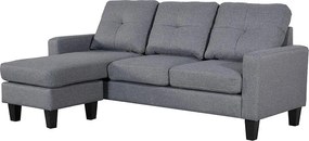 Rohová sedacia súprava Catini Arvika sivá