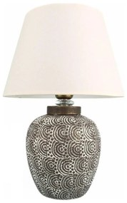 Stolná lampa RAMZES 1xE27/40W/230V biela/šedá