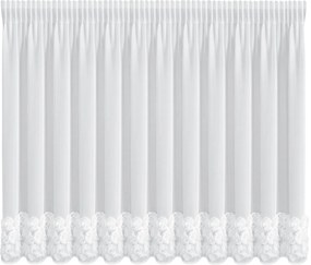 ZÁCLONA NA PÁSKE EVA MINGE ROSES8 400X160 CM BIELA