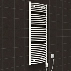 BPS-koupelny Elektrický kúpeľňový radiátor Hermes E 28Y-01, pripojenie typ 01, 50x162 cm, biela RAL 9016