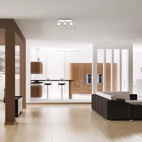 Bodové svietidlo DANTE 3xGU10/25W/230V biela/zlatá