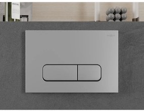 Mexen Fenix Air 02, pneumatické dvojité tlačidlo na splachovanie, chróm matný, 6A0202