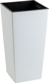 PLASTOVÝ KVETINÁČ PORTO RIFLO 57X29,5X29,5 CM BIELA