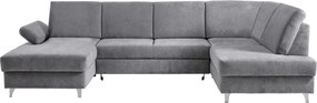 XXXLutz SEDACIA SÚPRAVA, textil, svetlosivá Cantus - Sedačky - 000812005301