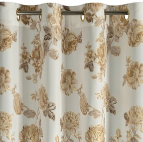 ZÁVES NA KRÚŽKOCH AVANI 140X250 CM KVETY