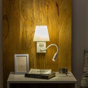 Brilagi - LED Nástenná lampa NUBILA 1xE27/25W/230V + LED/3W biela