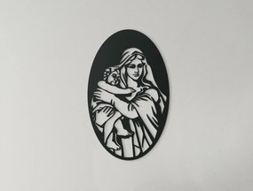 drevko Drevený obraz Mária s Ježiškom